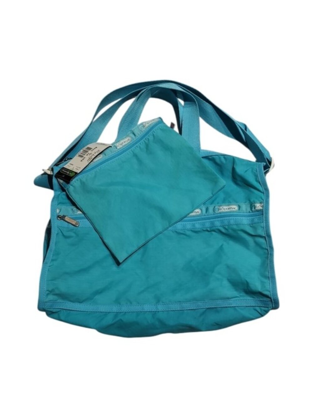 LeSportsac Aqua Medium Weekender Bag Vintage Made in USA